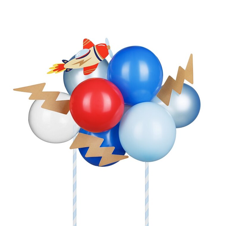 Product Image for Cake Topper Ilmapallosetti Lentokone
