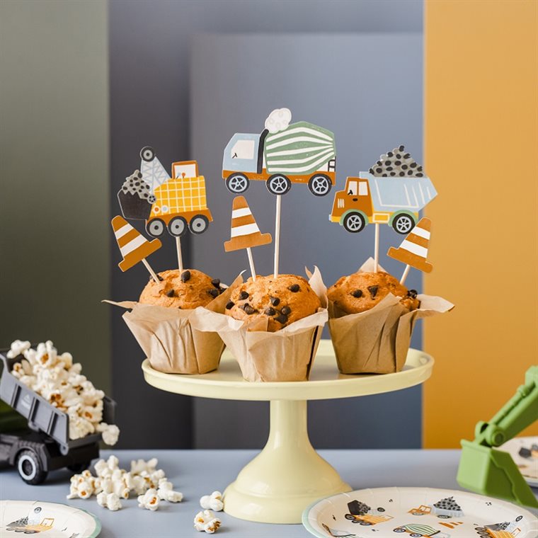 Product Image for Rakennustyömaa - Cake Toppers 6 kpl