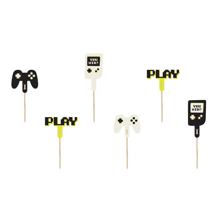 Product Image for Gaming - Cake Toppers 6 kpl