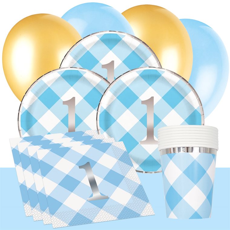 Product Image for 1-vuotisjuhla Siniruudullinen - Juhlasetti 8-24 hengelle