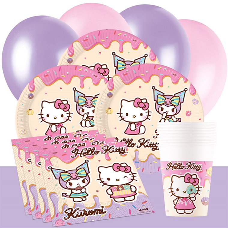 Product Image for Hello Kitty Kuromi Juhlasetti 8-16 hengelle
