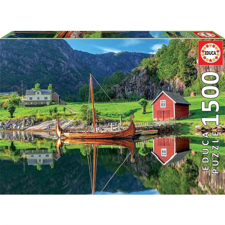 Product Image for Educa Palapeli, Viikinkilaivoja 1500 palaa