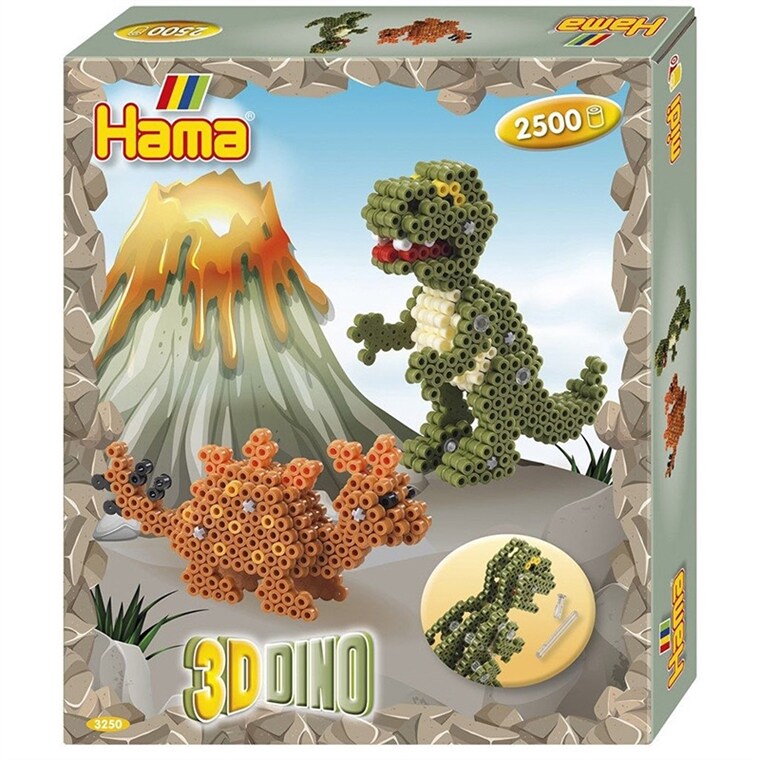 Product Image for Hama, 3D Dinosaurukset helmisetti 2 500 osaa