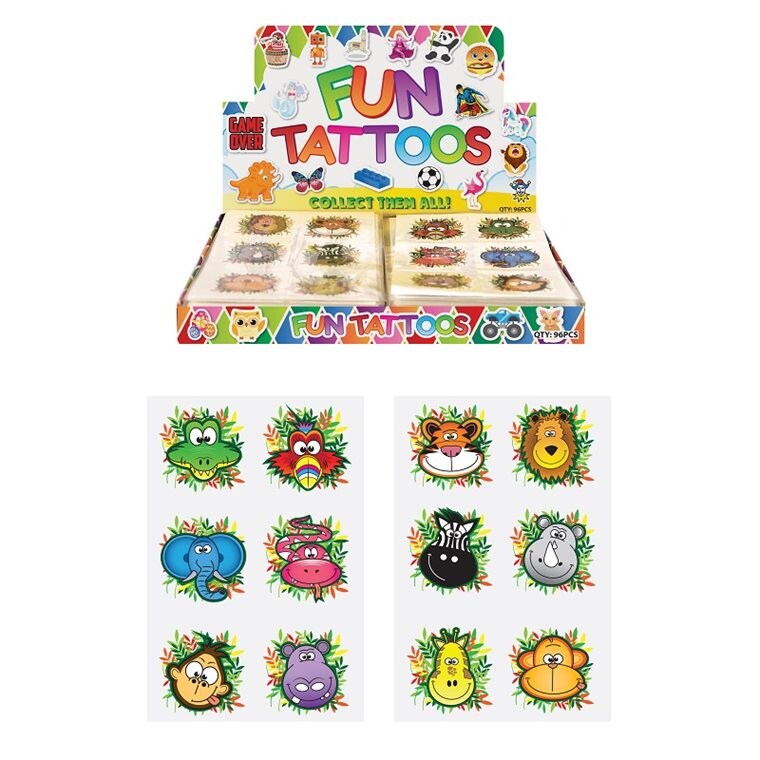 Product Image for Viidakon eläimet - Lasten tatuoinnit 6 kpl