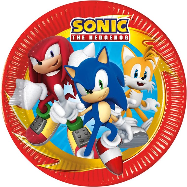 Product Image for Sonic the Hedgehog - Pahvilautaset 8 kpl (23 cm)