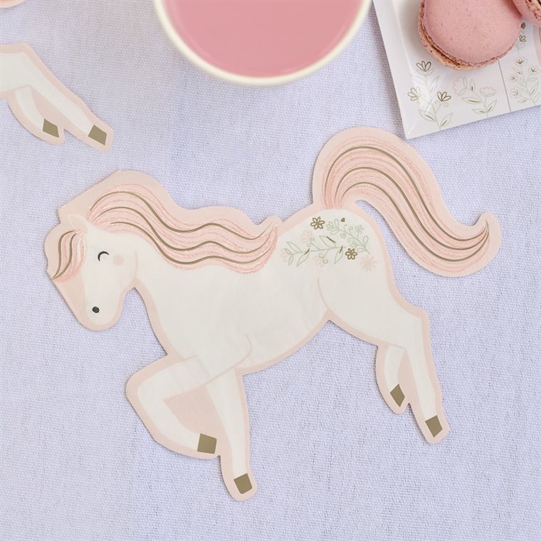 Product Image for Princess White Horse - Servetit 16 kpl