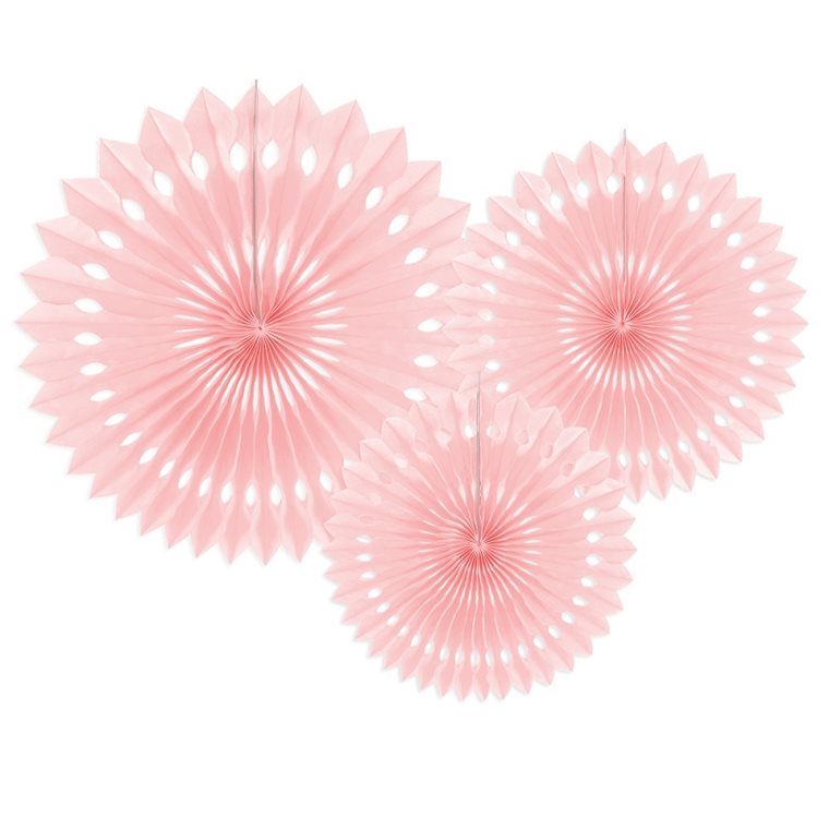 Product Image for Vaaleanpunaiset koristeviuhkat 3 kpl
