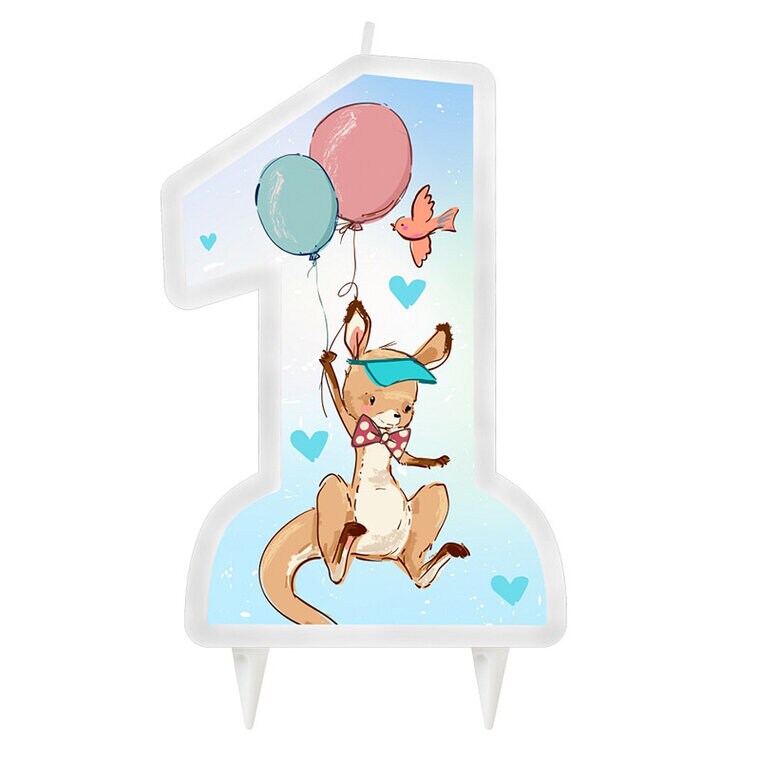 Product Image for Kakkukynttilä 1-vuotiskynttilä Kenguru