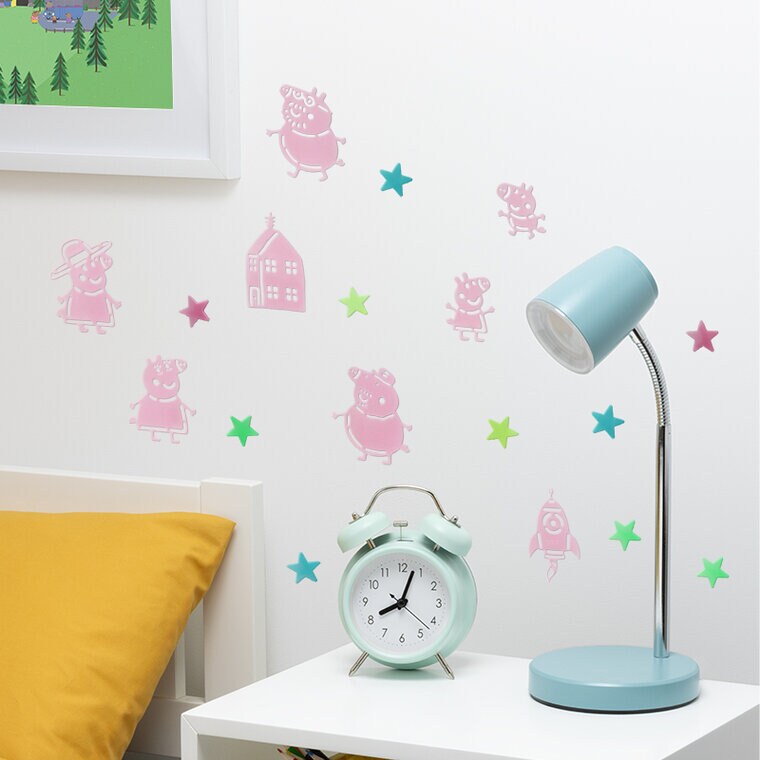 Product Image for Pipsa Possu Seinäkoristeet - Loistaa pimeässä (208 kpl)