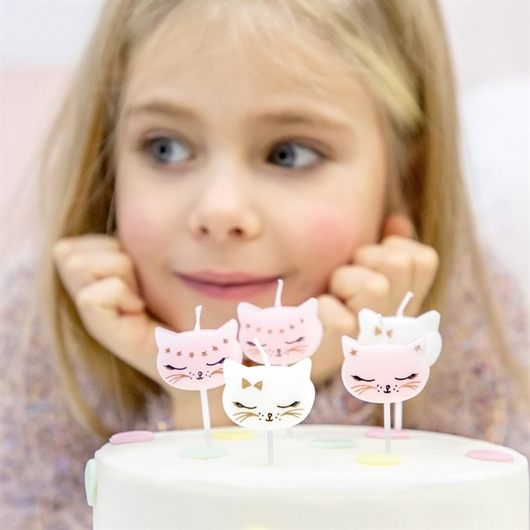 Product Image for Kakkukynttilä Kissat 6 kpl