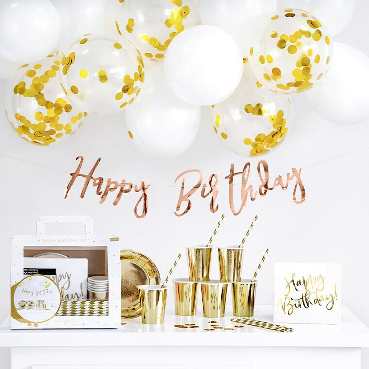 Product Image for Kultafolioitu Synttäripaketti 60 osaa