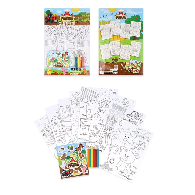 Product Image for Maatilan eläimet värityssetti