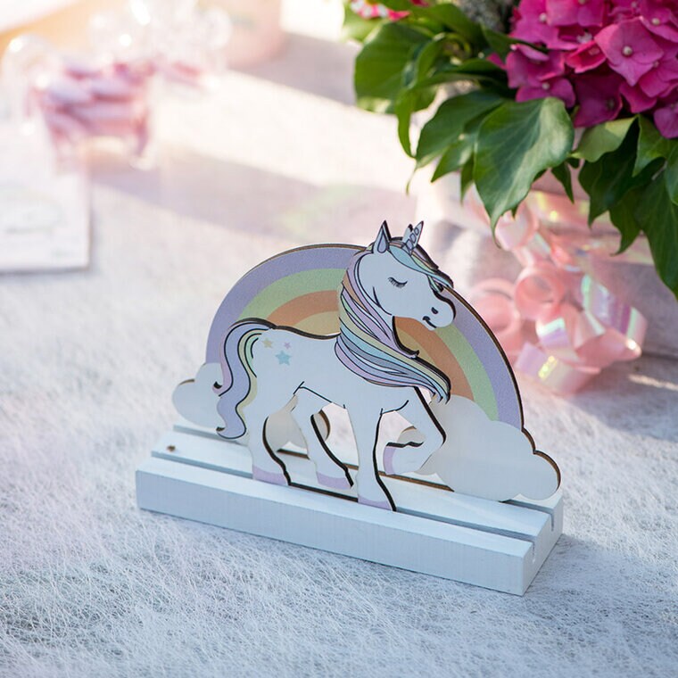 Product Image for Yksisarvinen - 2D Puinen Pöytäkoriste 13 cm