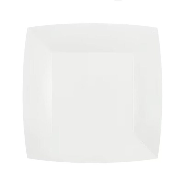 Product Image for Neliönmuotoiset Lautaset 18 cm - Valkoinen 10 kpl