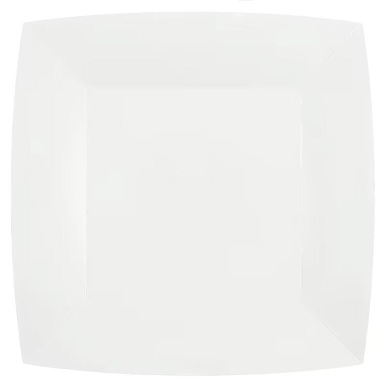 Product Image for Pahvilautaset Neliö 23 cm - Valkoinen 10 kpl