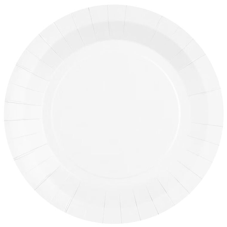 Product Image for Pahvilautaset 22,5 cm - Valkoinen 10 kpl