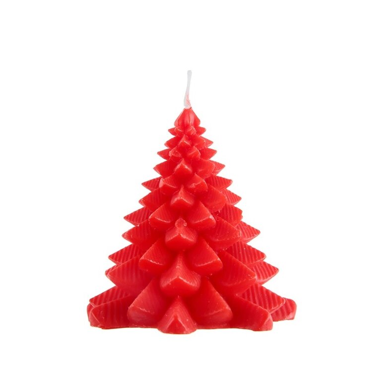 Product Image for Steariinikynttilä Joulukuusi Punainen 8 cm