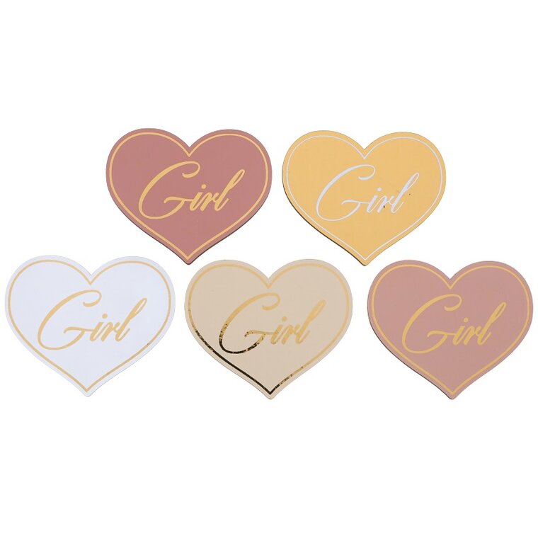 Product Image for Sydämenmuotoinen konfetti puusta - Girl