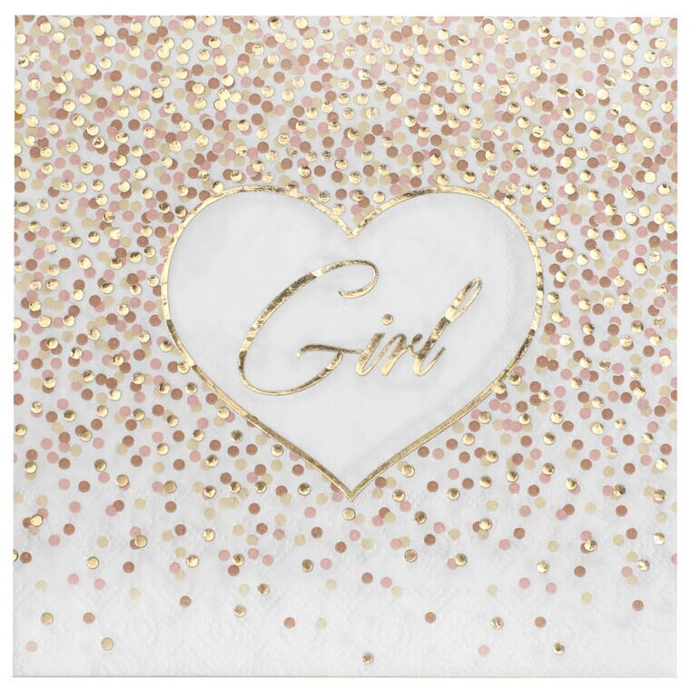Product Image for Baby Girl Dots - Servetit 20 kpl
