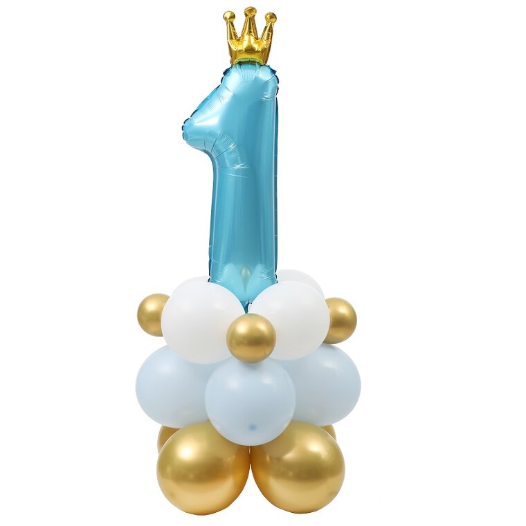 Product Image for 1-vuotisjuhlat ilmapallokoristesetti sininen