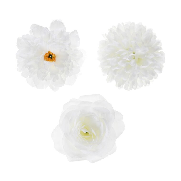 Product Image for Pöytäkoristeet - Valkoiset kukat 9 kpl