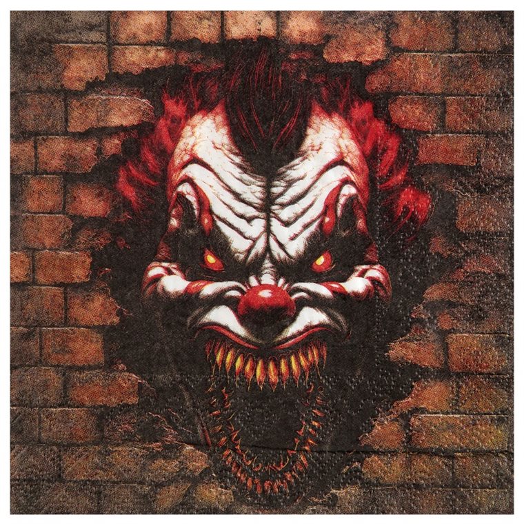 Product Image for Killer Clown - Servetit 20 kpl