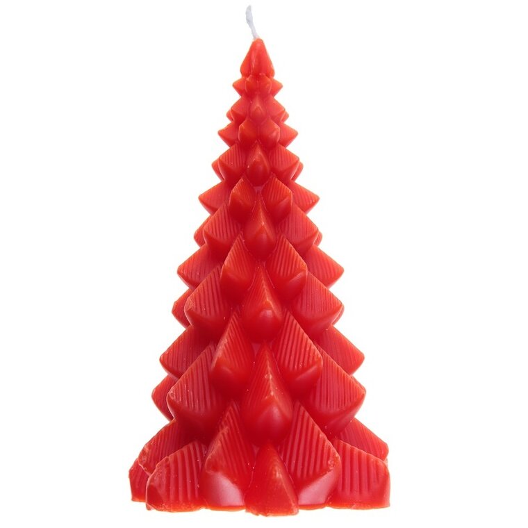 Product Image for Steariinikynttilä Joulukuusi Punainen 16 cm