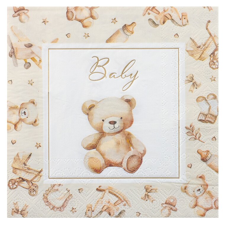 Product Image for Little Teddy Babyshower Servetit 12 kpl