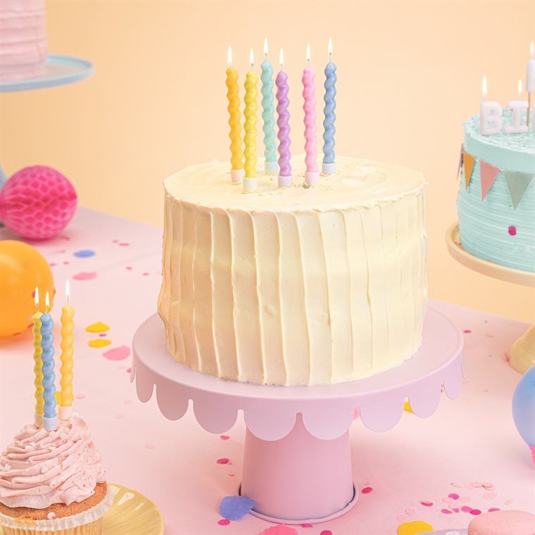 Product Image for Kakkukynttilät - Pastelliruuvit 6 kpl