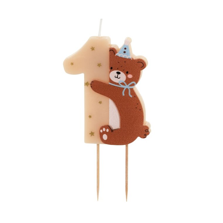 Product Image for Teddy Bear - Kakkukynttilä 1-vuotta