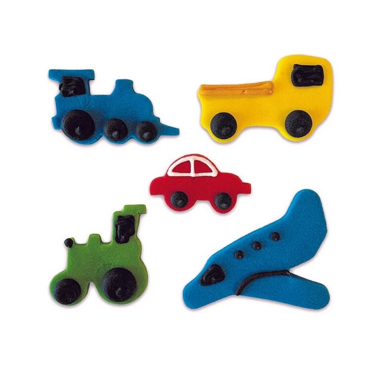 Product Image for Sokerikoristeet Ajoneuvot 5 kpl