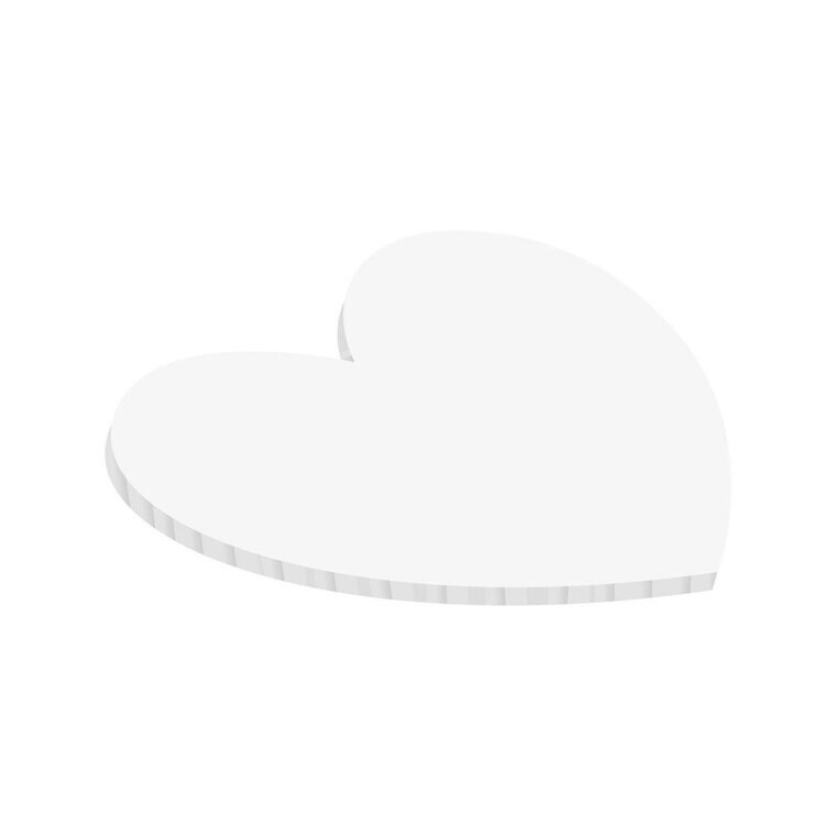 Product Image for Kakkualusta Valkoinen Sydän 25 cm