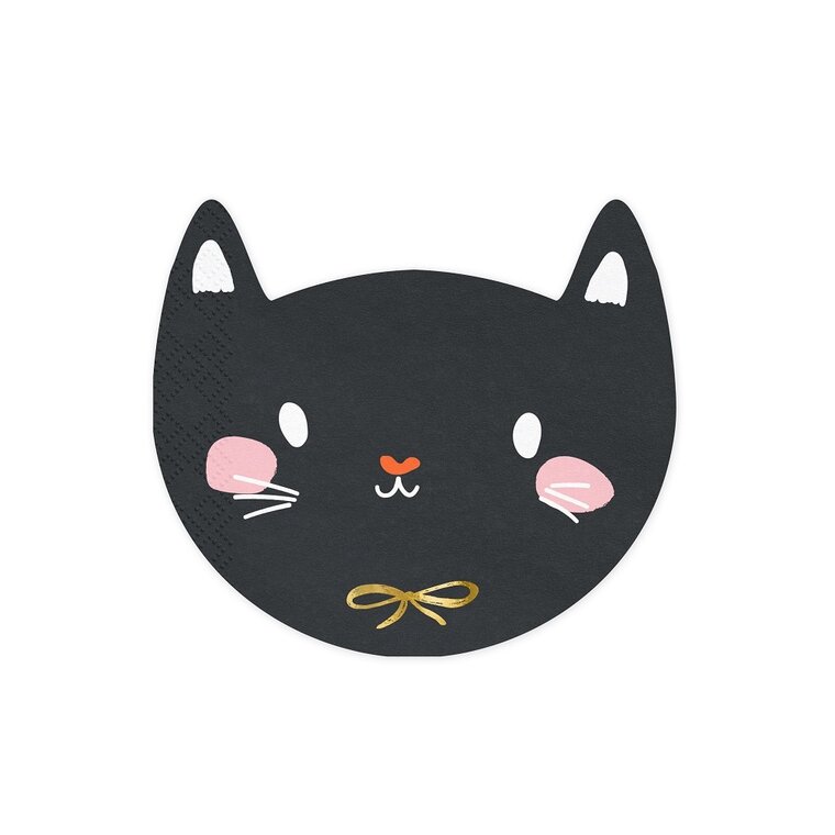 Product Image for Servetit Musta Kissa 20 kpl