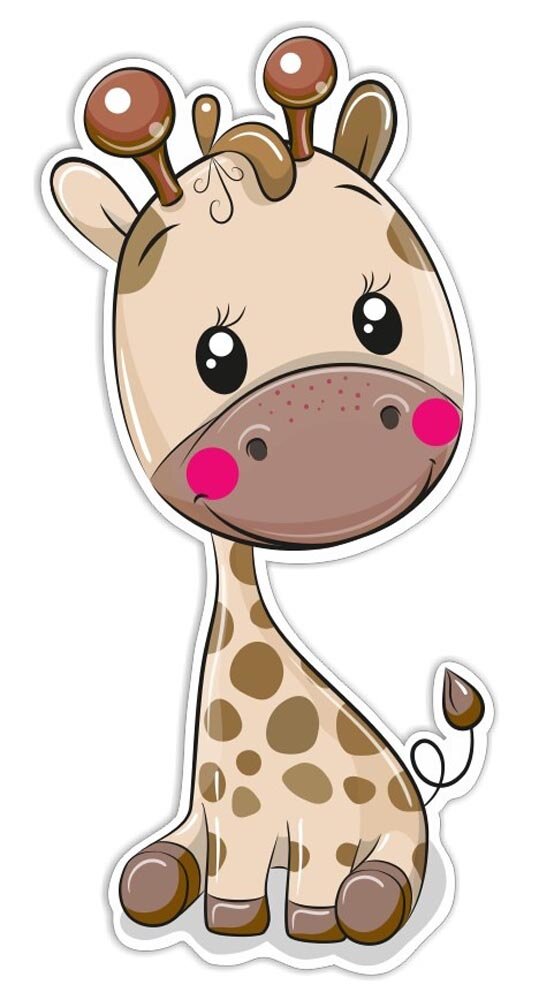 Product Image for Kirahvi Seinäkoriste Lastenhuoneeseen 3D