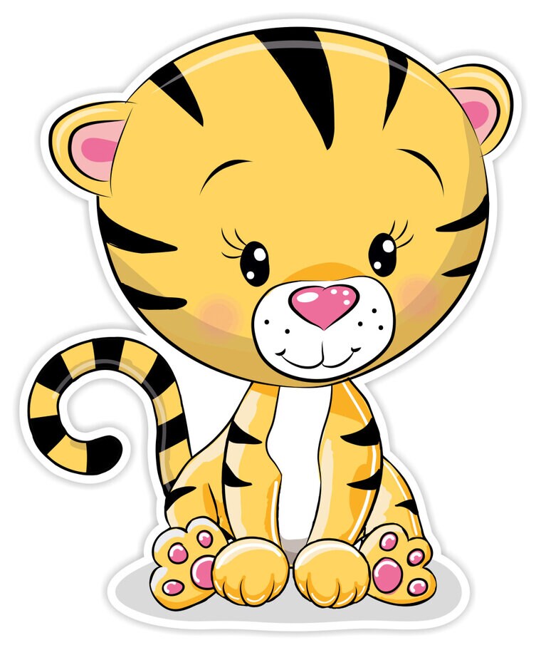 Product Image for Tiikeri Seinäkoriste Lastenhuoneeseen 3D