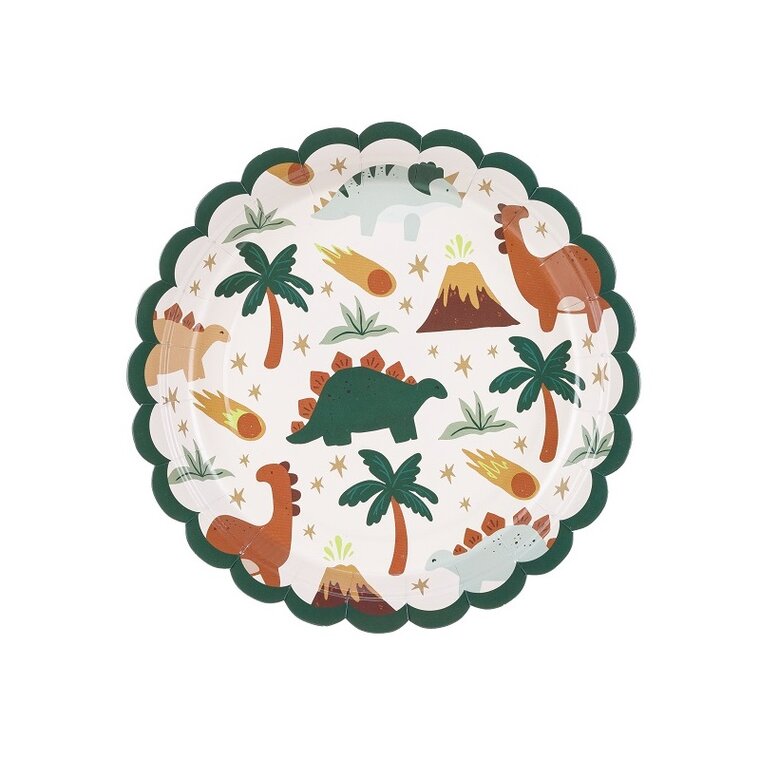 Product Image for Dinosaurus - Lautaset, 18 cm 6 kpl