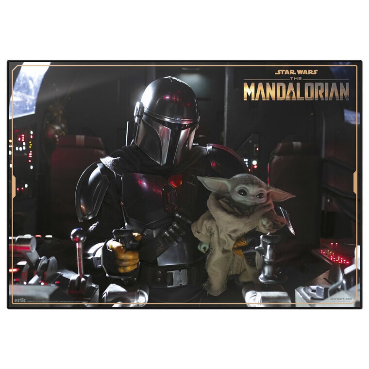 Product Image for The Mandalorian, Työpöytäalusta Mando with Grogu 35 x 50 cm