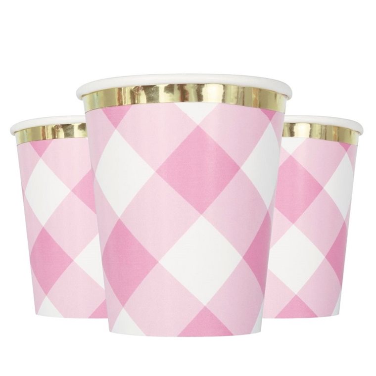 Product Image for Vaaleanpuaruutuiset Mukit, 1-vuotta 8 kpl