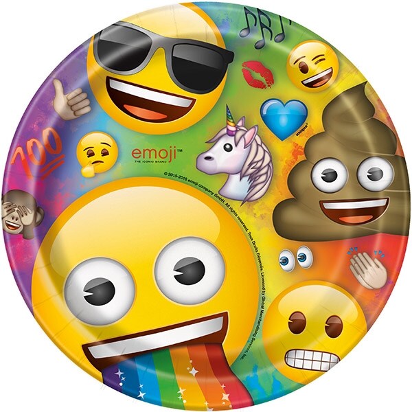 Product Image for Emoji Rainbow Fun - Lautaset 8 kpl