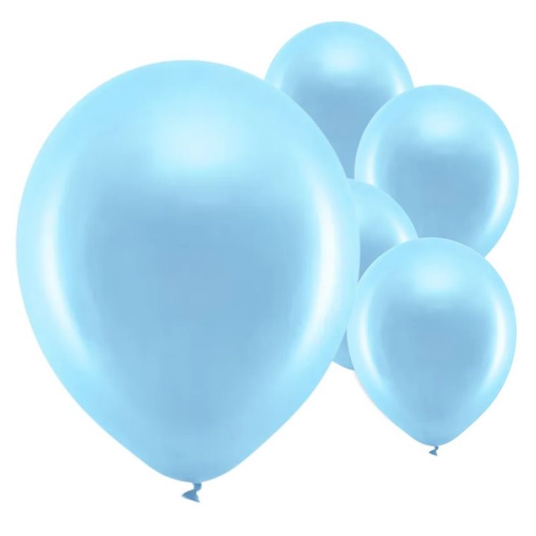 Product Image for Ilmapallot - Vaaleansininen Metallinen 10-pack
