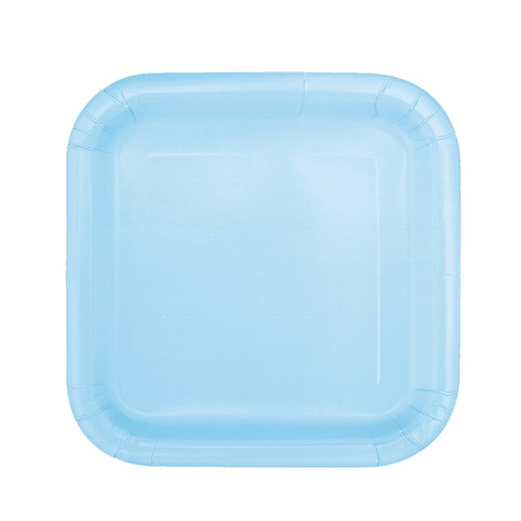 Product Image for Lautaset Neliönmuotoiset 17 cm Vaaleansininen 16 kpl