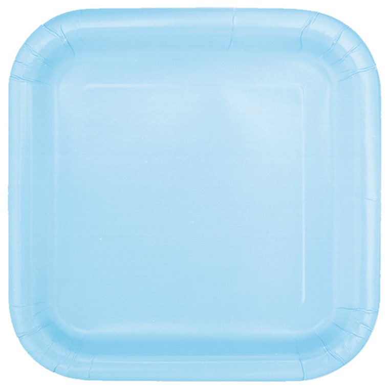 Product Image for Pahvilautaset Neliönmuotoiset 22 cm Vaaleansininen 14 kpl