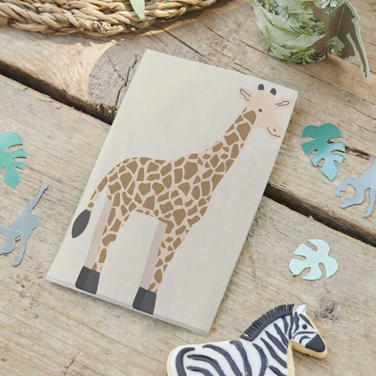 Product Image for Let´s Go Wild - Servetit Kirahvi 16 kpl