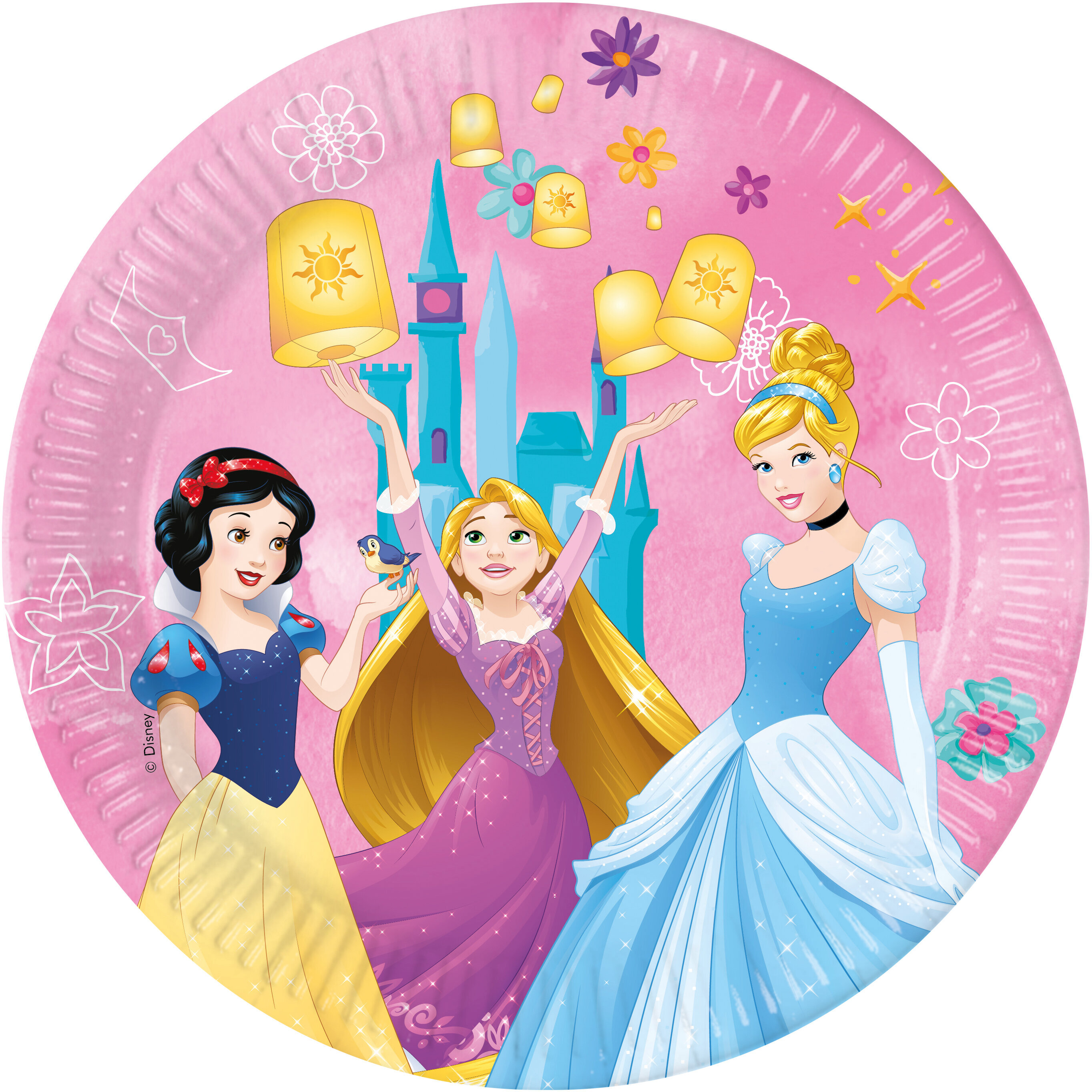 Disney Prinsessat - Lautaset 8 kpl