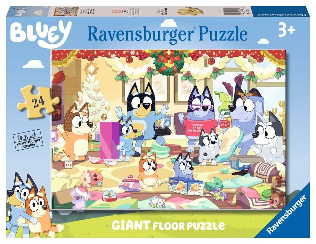 Ravensburger Lattiapalapeli - Bluey Christmas 24 palaa