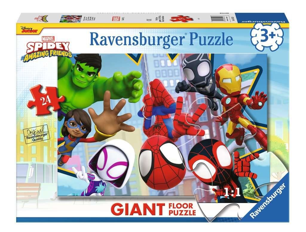 Ravensburger Lattiapalapeli - Spidey 24 palaa