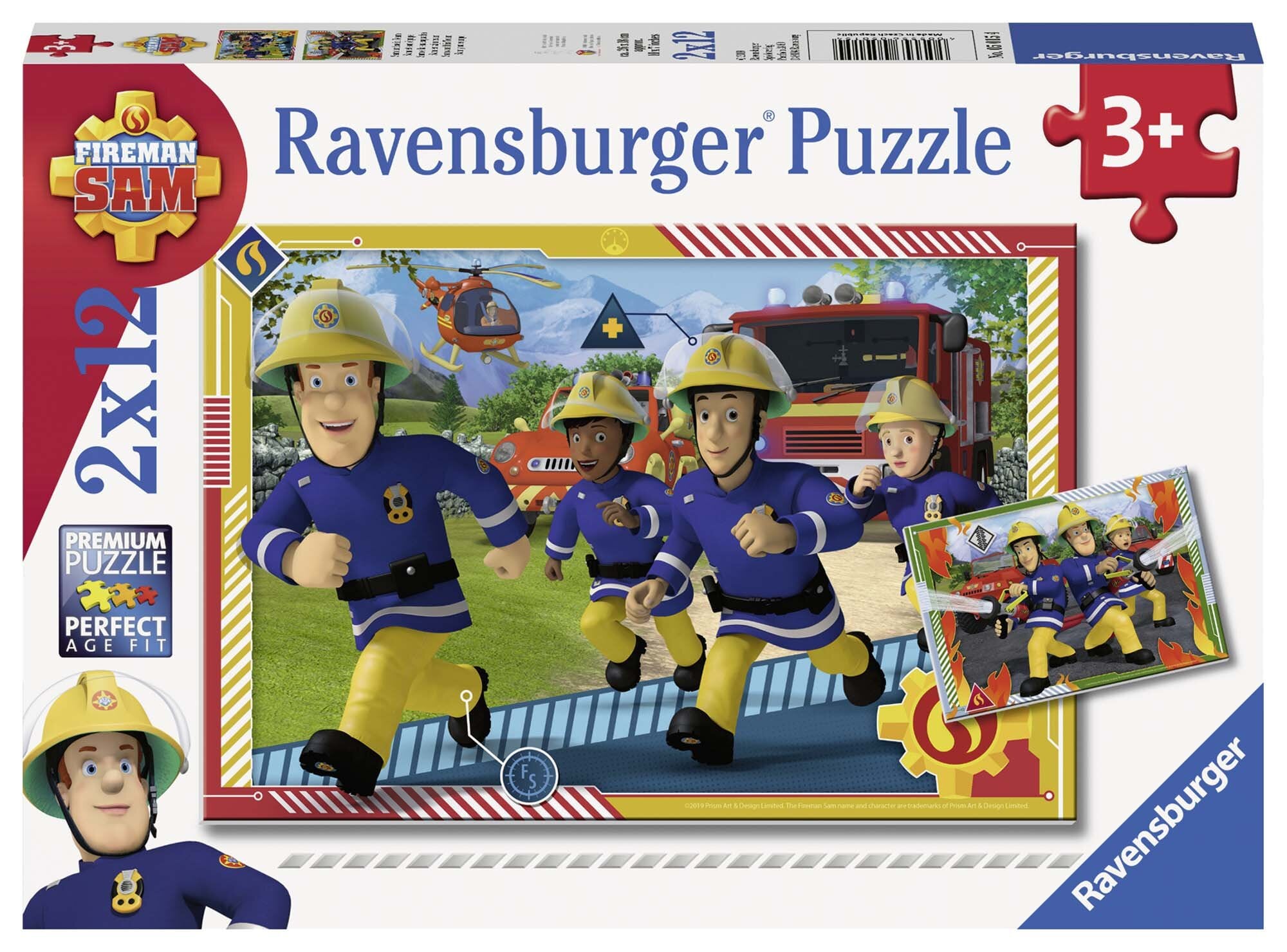 Ravensburger Palapeli, Fireman Sam 2x12 palaa