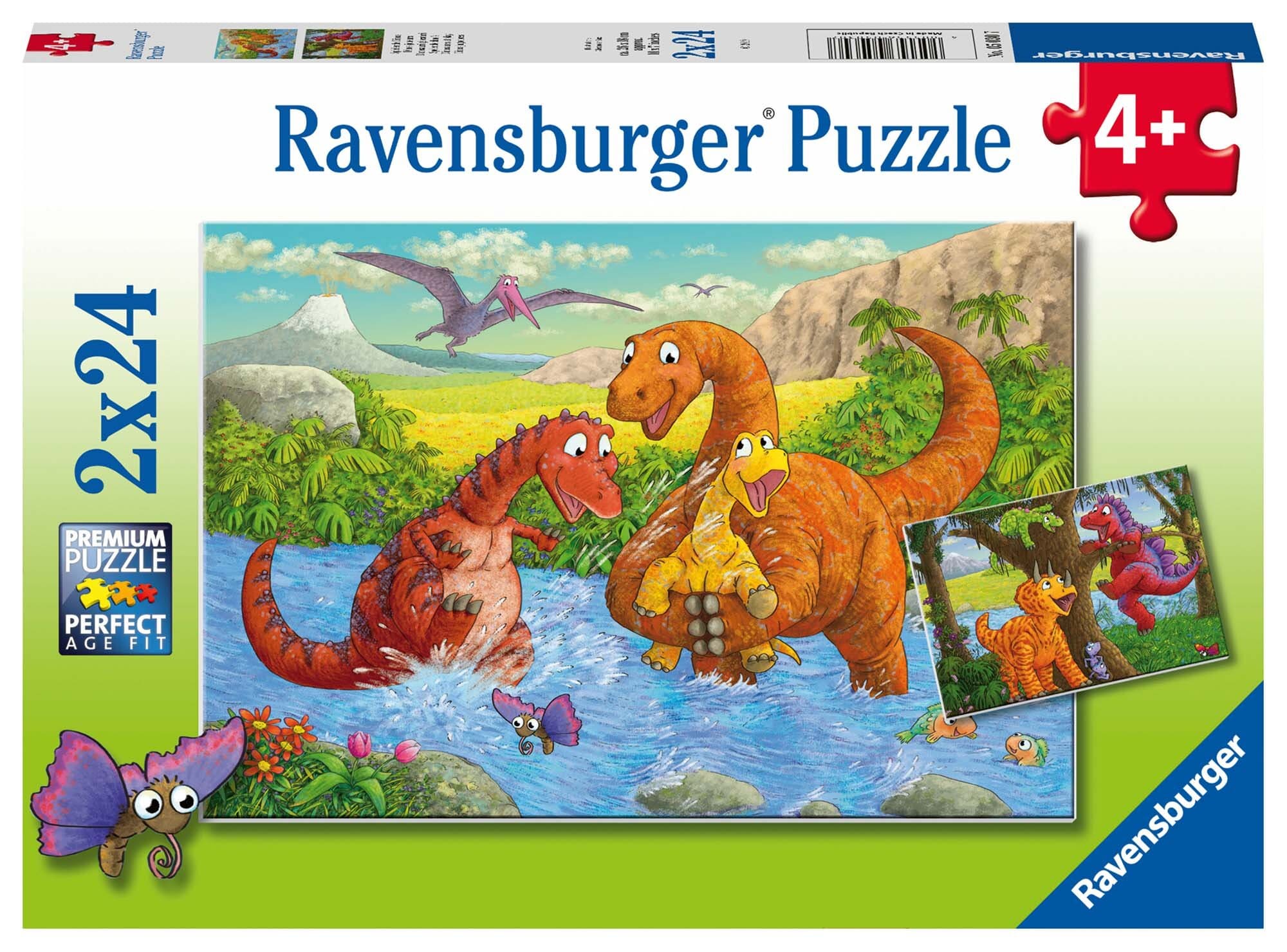 Ravensburger Palapeli, Dinosaurs at Play 2x24 palaa