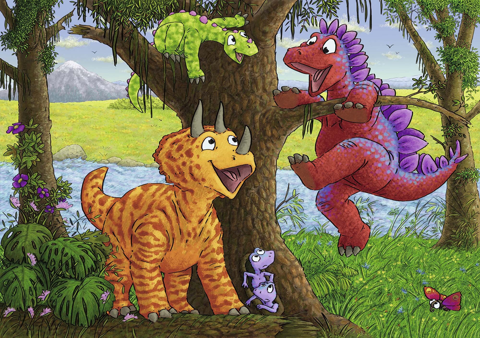 Ravensburger Palapeli, Dinosaurs at Play 2x24 palaa