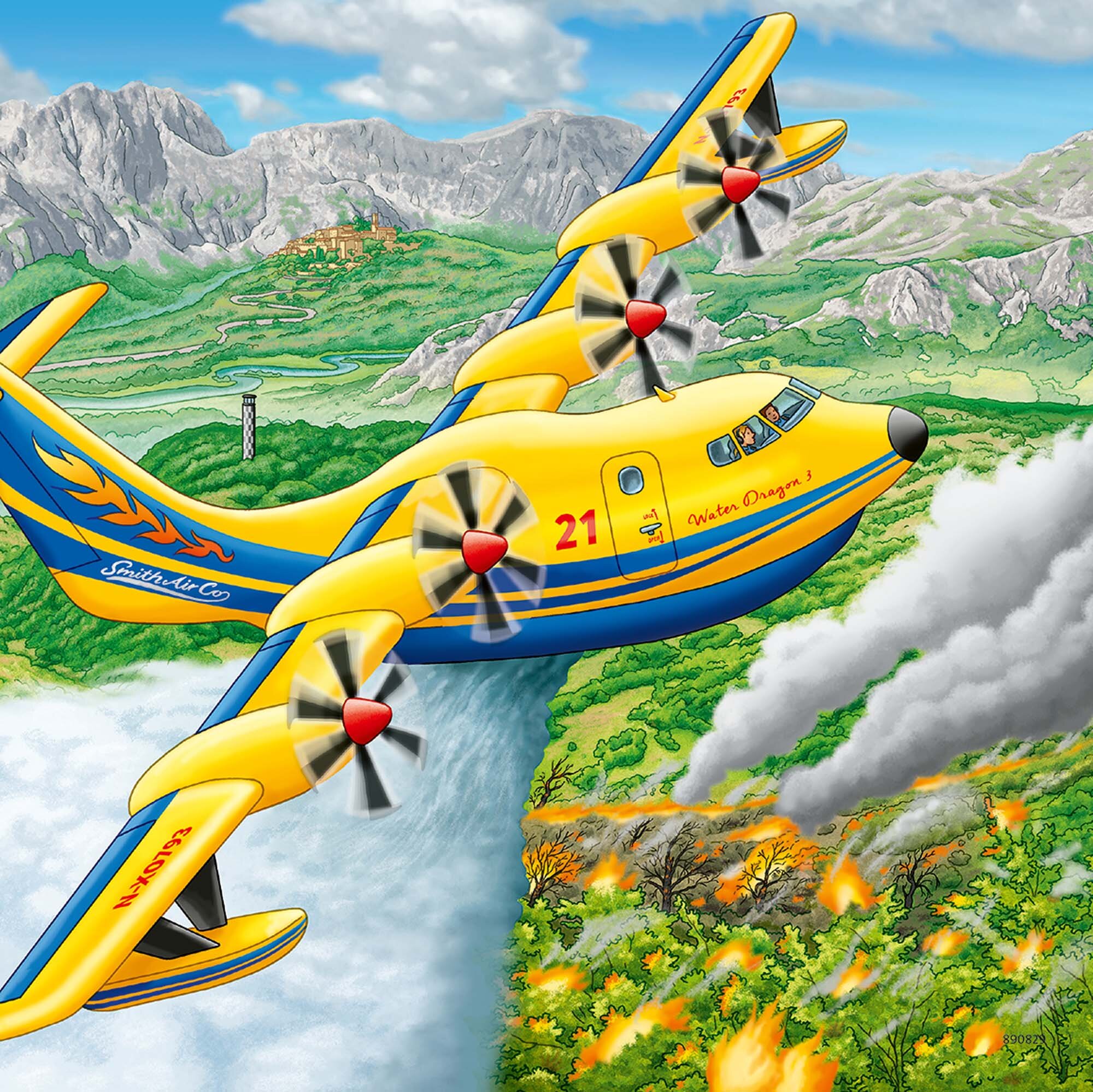 Ravensburger Palapeli, Above the Clouds 3x49 palaa